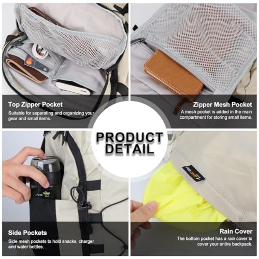 35L Hiking Backpack, Lightweig - Rain Cover Backpack reseña y precio