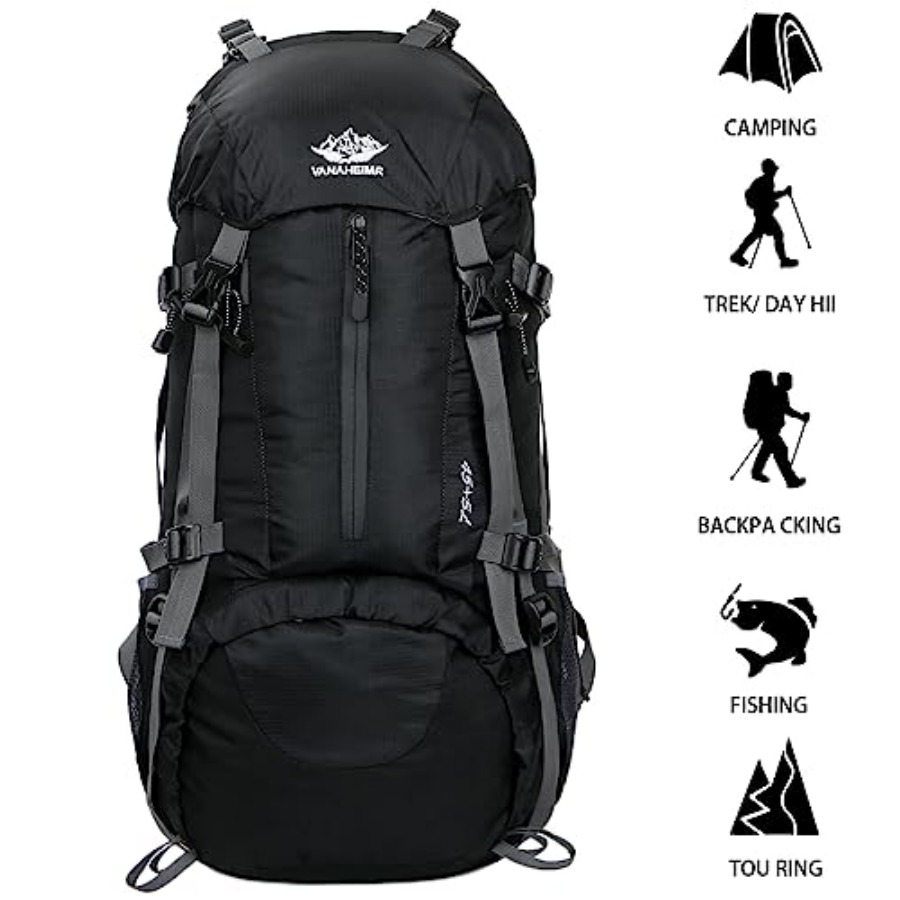 50L Hiking Backpack Men Campin - Rain Cover Backpack reseña y precio