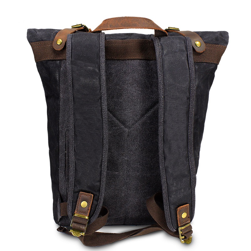 Retro Canvas Leather Backpacks - Leather Backpack Vintage reseña y precio