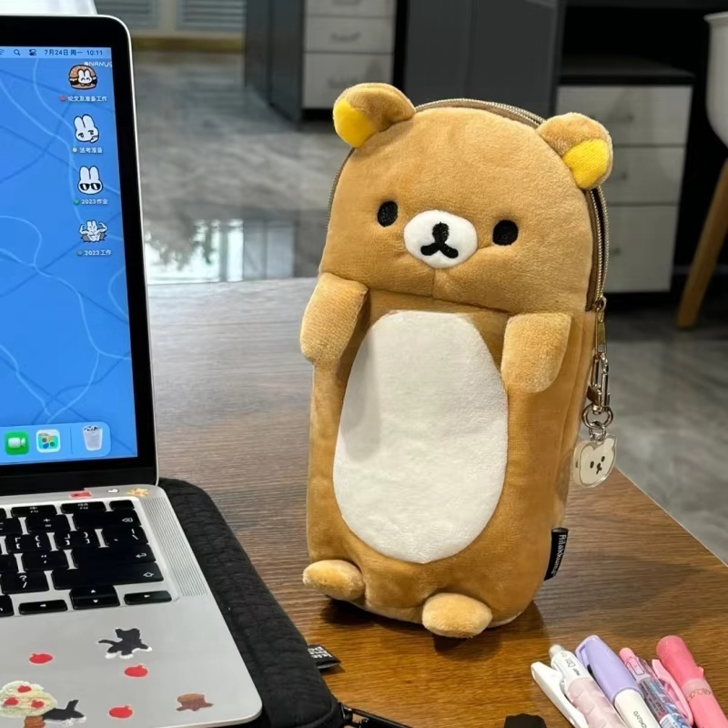 New Rilakkuma Plush Pencil Cas - Mini Backpack Purse reseña y precio