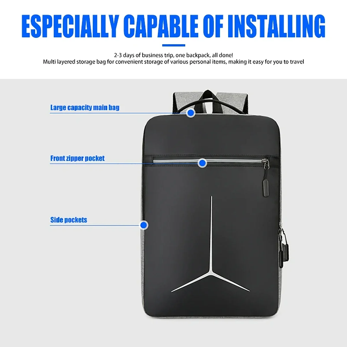 Fashion Anti Theft USB Waterpr - Travel Backpack Anti Theft reseña y precio